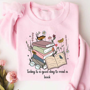 Retro Funny Book Reading Sweatshirt