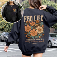 Pro Life Faith Based Sweatshirt