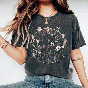 Flower Aesthetic Graphic Wildflower T-Shirt