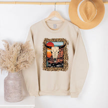 Cow Skull Graphic Desert Sweatshirt