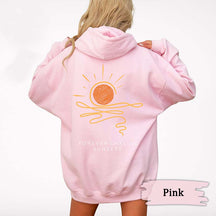 Sunset Beachy Coconut Girl Surf Hoodie