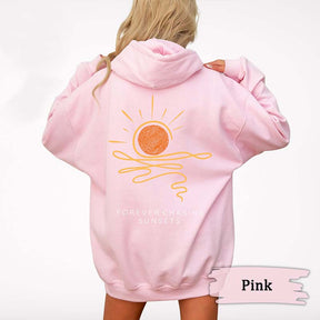 Sunset Beachy Coconut Girl Surf Hoodie