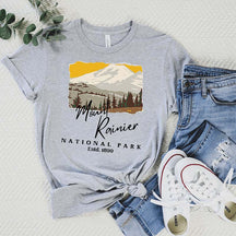 Mount Rainier National Park Camper Hiker T-Shirt