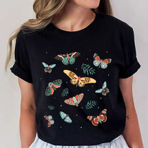 Vintage Butterfly Boho Plant T-Shirt