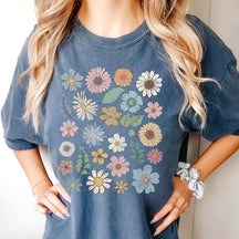 Groovy Floral Vintage 70's Wildflowers T-Shirt