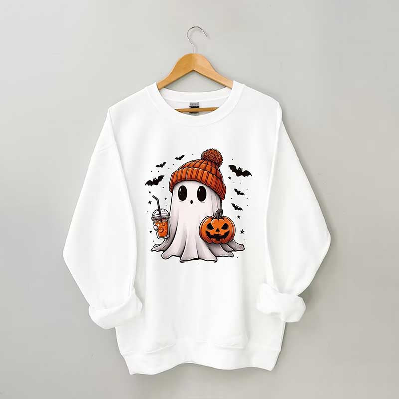 Halloween Ghost Pumpkin Sweatshirt