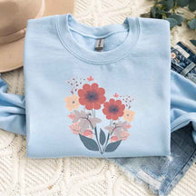 Vintage Fairy core Flowers Boho Sweatshirt