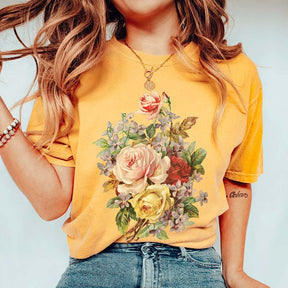 Flower Graphic Boho Botanical T-Shirt