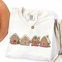 Gingerbread Christmas Houses Cookies T-Shirt