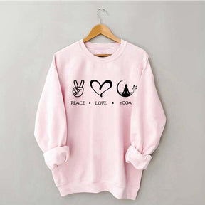 Love Peace Yoga Meditation Sweatshirt