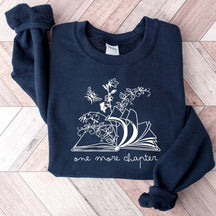 Floral One More Chapter Bookish Sweatshirt