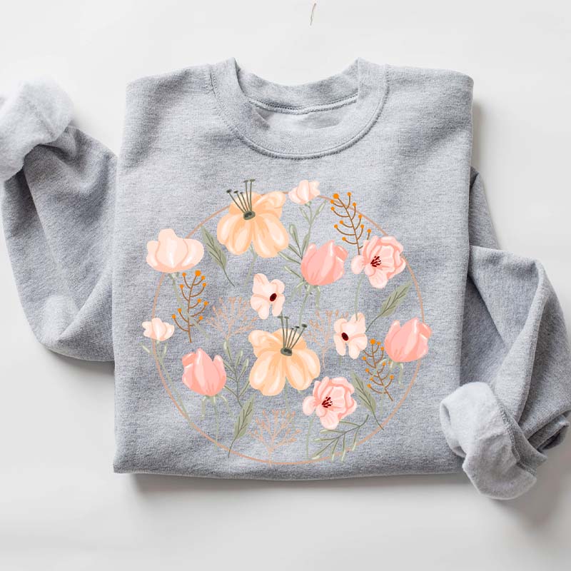 Wildflowers Floral Lover Ladies Sweatshirt