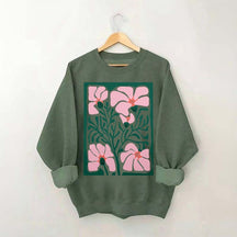 Bright Abstract Flower Botanical Sweatshirt