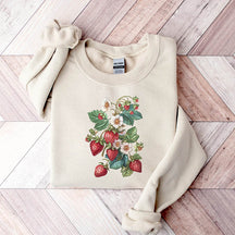 Floral Strawberry Gardener Sweatshirt