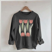 Boho Flower Fresh Tulips Sweatshirt