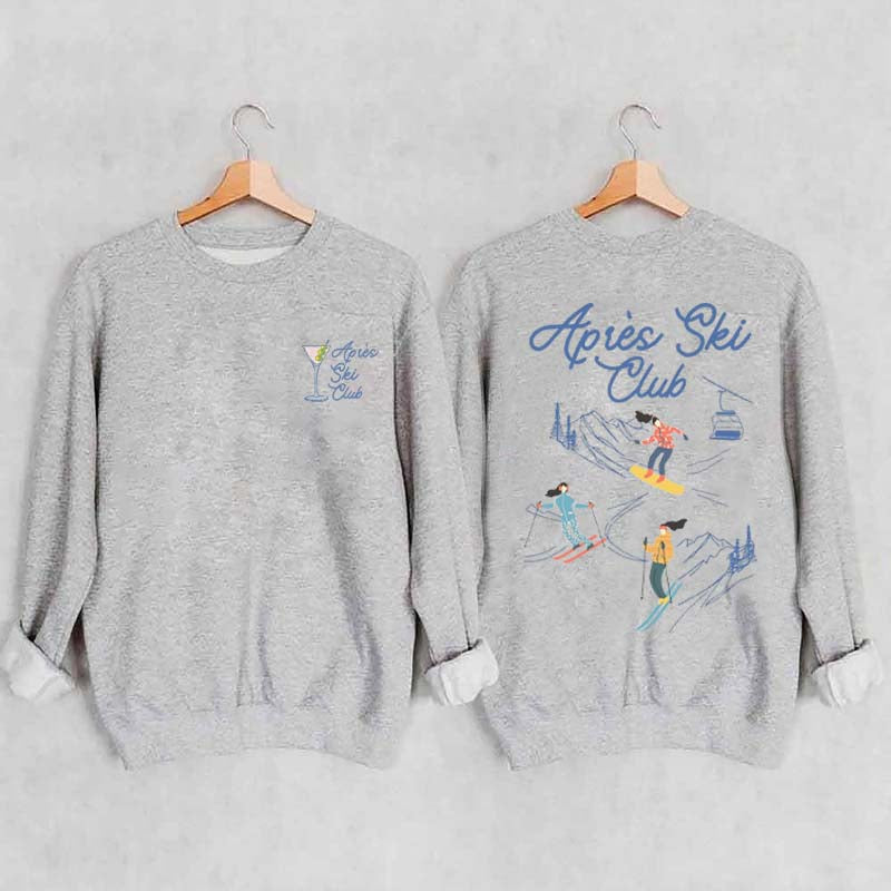 Retro Apres Ski Cute Adventure Sweatshirt