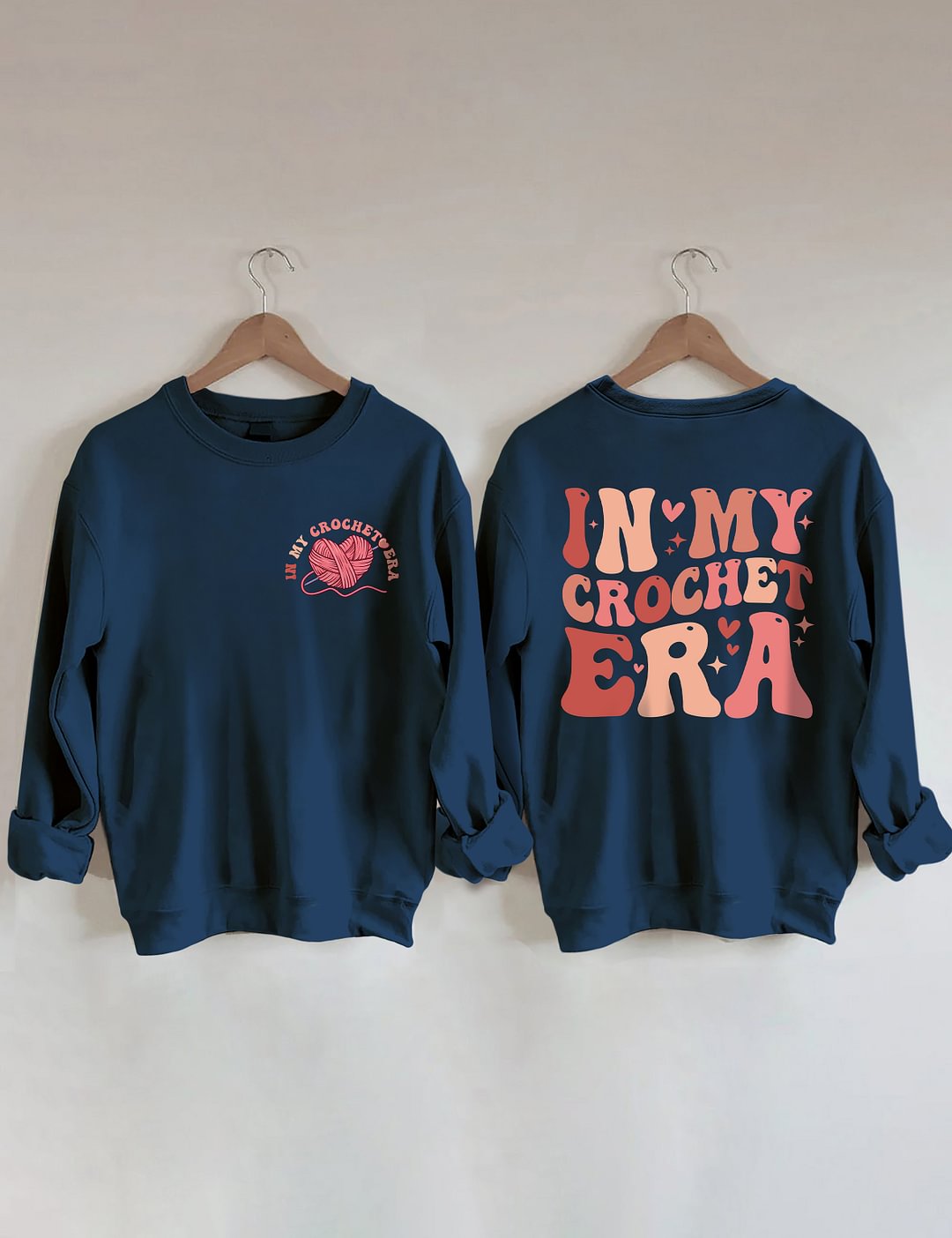 In My Crochet Era Front And Back Printed Sweatshirt