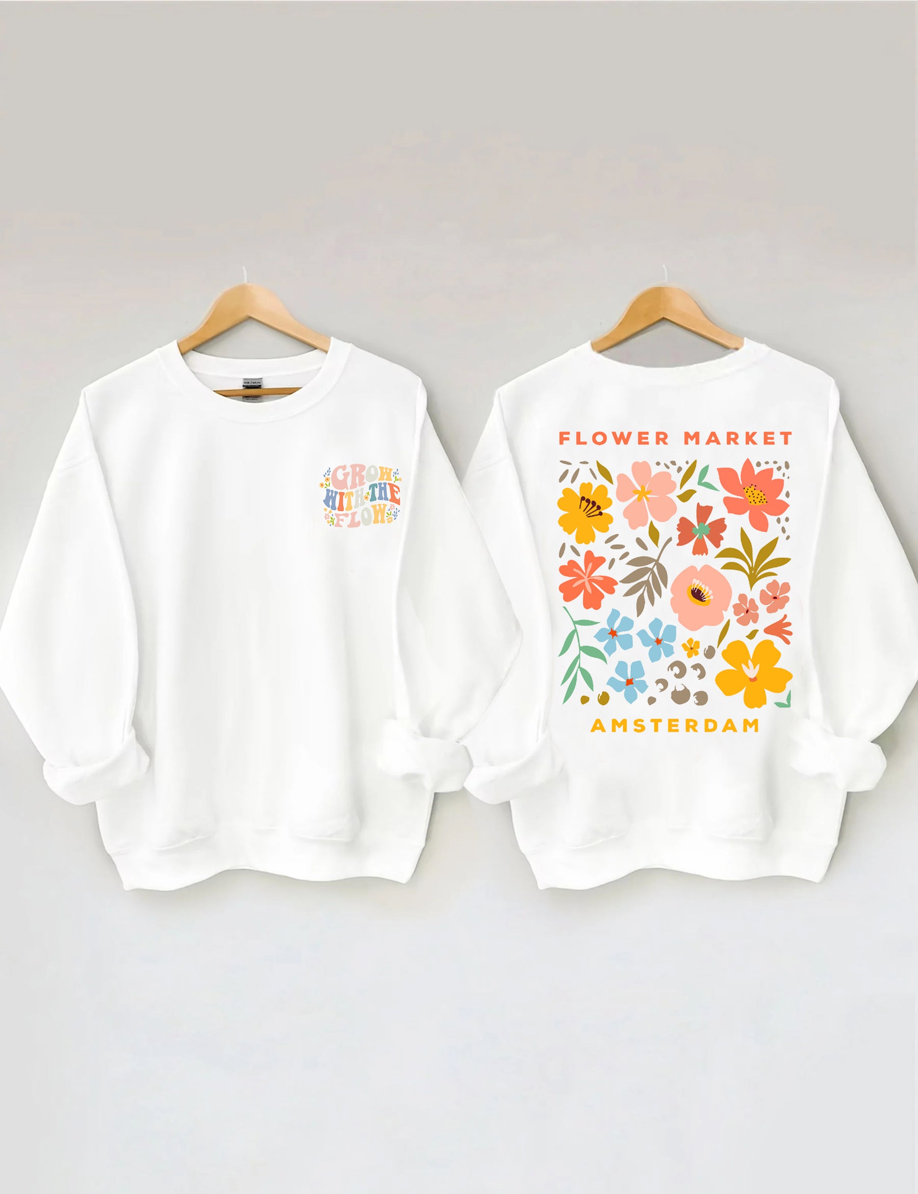 Boho Flower Market Amsterdam Sweatshirt