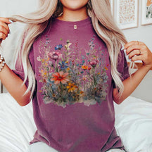 Wildflower Boho Cottagecore Vintage T-Shirt