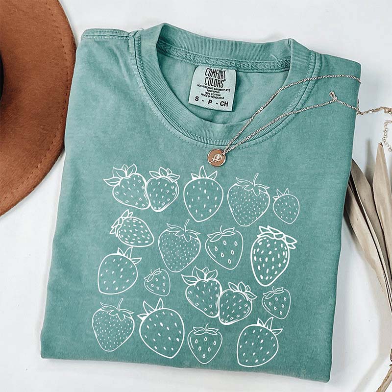 Strawberry Comfort Colors Gardener  T-Shirt