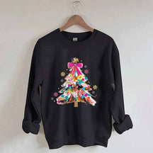 Colorful Glitter Christmas Tree Sweatshirt