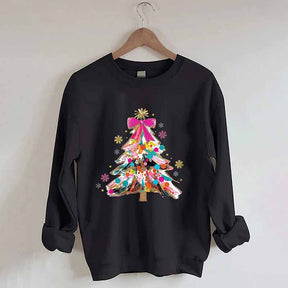 Colorful Glitter Christmas Tree Sweatshirt