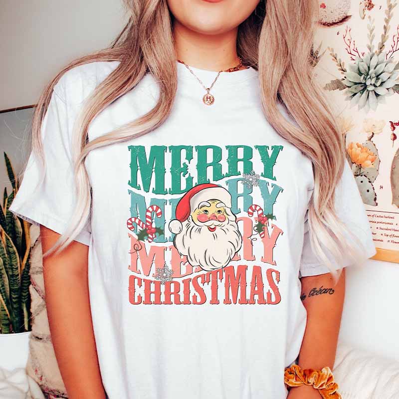 Women's Christmas Vintage Holiday T-Shirt