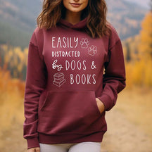 Dogs And Books Reading Hoodie