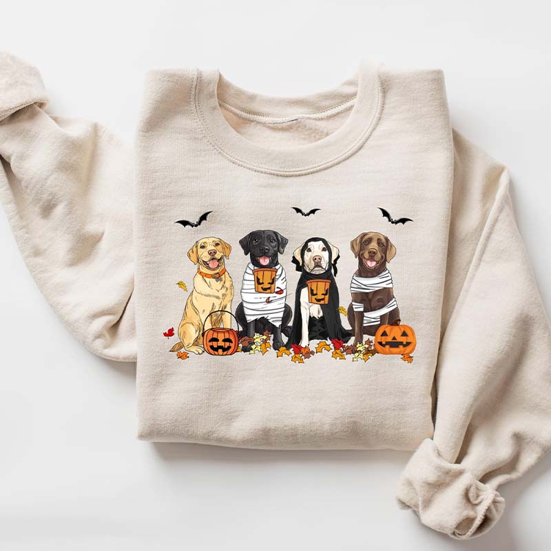 Halloween Labrador Retriever Ghost Dog Sweatshirt