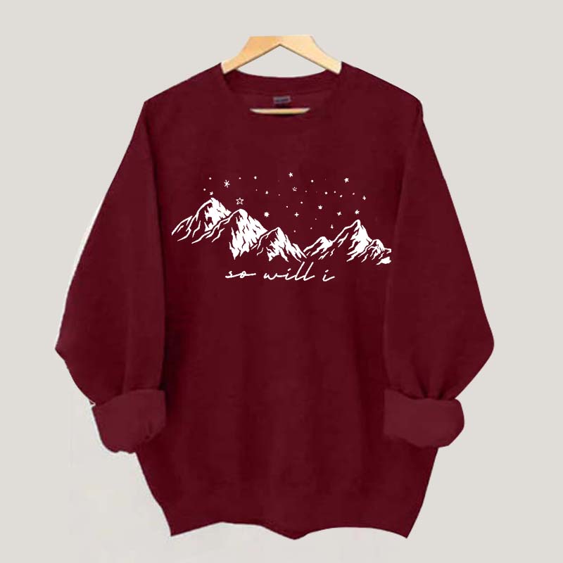 If The Stars Were Made To Worship So Will I Christian Sweatshirt