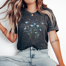 Fairycore Women's Blue Wildflowers T-Shirt