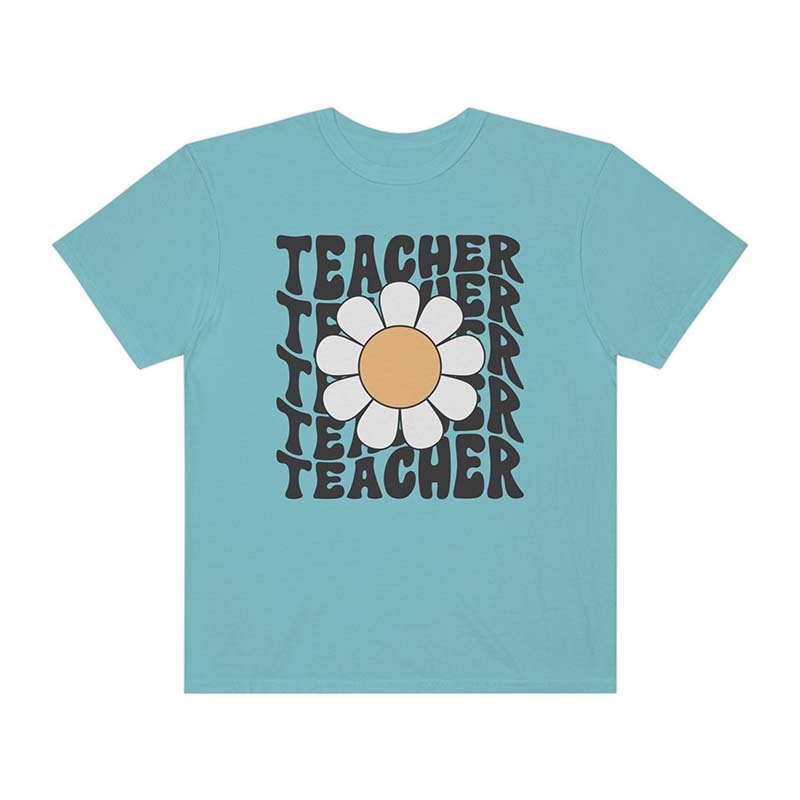 Teacher Daisy Floral T-Shirt