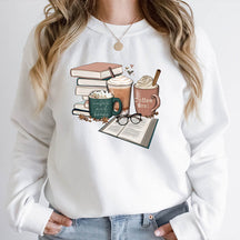 Coffee and Books Librarian Sweatshirt