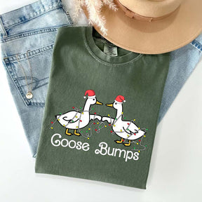 Goose Fist Bumps Santa T-Shirt