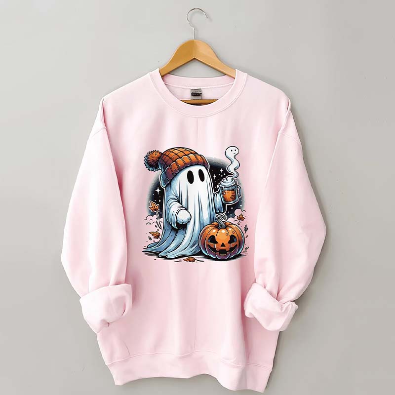 Cute Ghost Halloween Sweatshirt