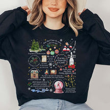 Christmas Song Lyrics Collage Sweatshirt