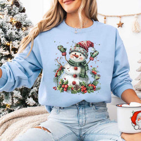 Festive Winter Snowman Christmas Sweatshirt