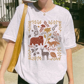 Wild Animal Botanical T-Shirt