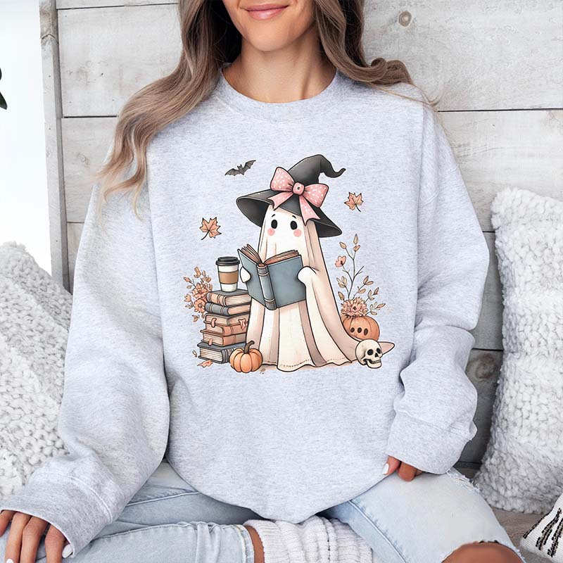 Bookish Ghost Pumpkin Sweatshirt