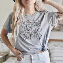 Monstera Plant Mama Leaves T-Shirt