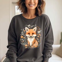 Cute Floral Fox Lover Sweatshirt