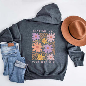 Aesthetic Blossom Into Your Best Self Hoodie