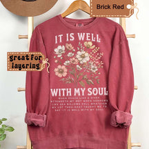 Boho  Bible Verse Floral Sweatshirt