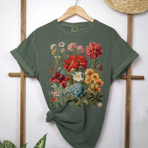 Boho Wildflowers Whimsigoth Plant T-Shirt