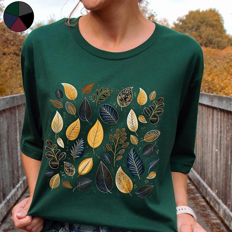 Fallen Leaves Nature Forest T-Shirt