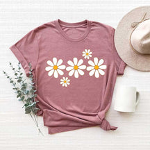 Three Daisy Flower Women T-Shirt