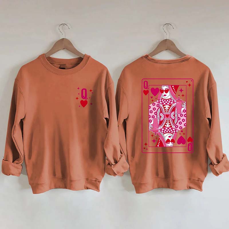 Queen Of Hearts Valentine's Day Sweatshirt