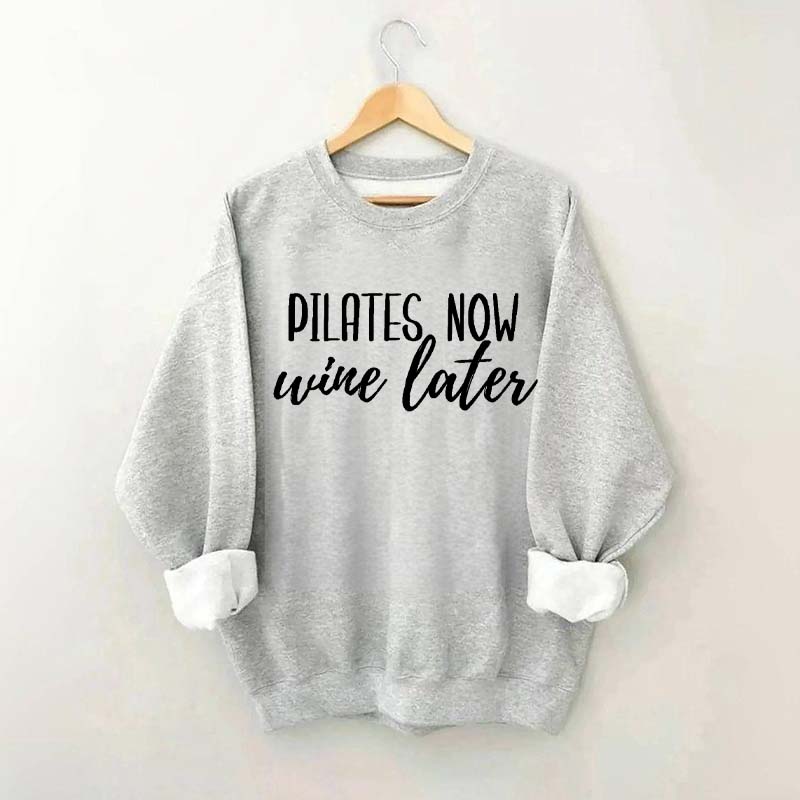 Pilates Now Wine Lates Sweatshirt