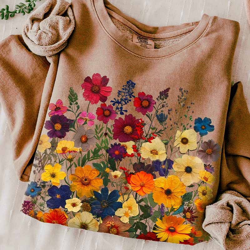 Comfort Colors Boho Garden Botanical Sweatshirt