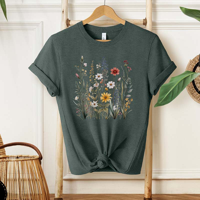 Wild Flower Meadow Nature Lover T-Shirt